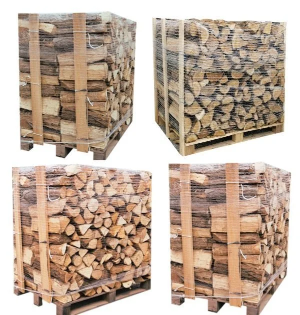 Bûches de bois 4 palettes chêne blanc hêtre et charme 40 cm