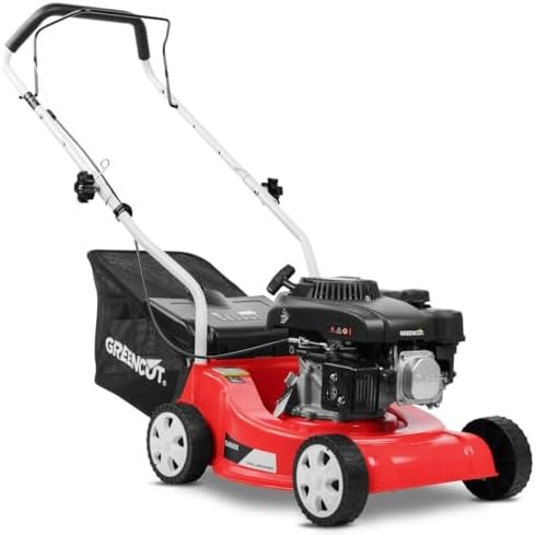 Tondeuse à gazon à essence 4 temps 139 cm³ bac 35 L coupe 39 cm hauteur 25 à 75 mm