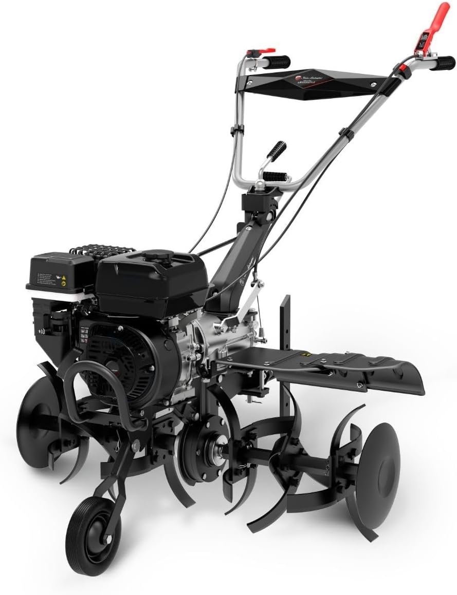 Motoculteur thermique Tonino Lamborghini Garden Machinery 212 cm³ 7 CV 3+1 56 à 76 cm – image 1