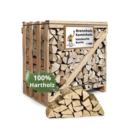 Bois de chauffage charme et hêtre 2 RM – bûches 33 cm