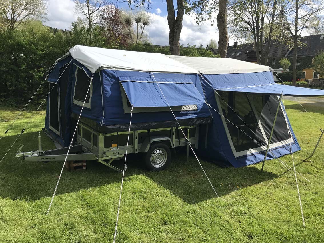 Tente pour remorque SNUGCAMP Large avec auvent