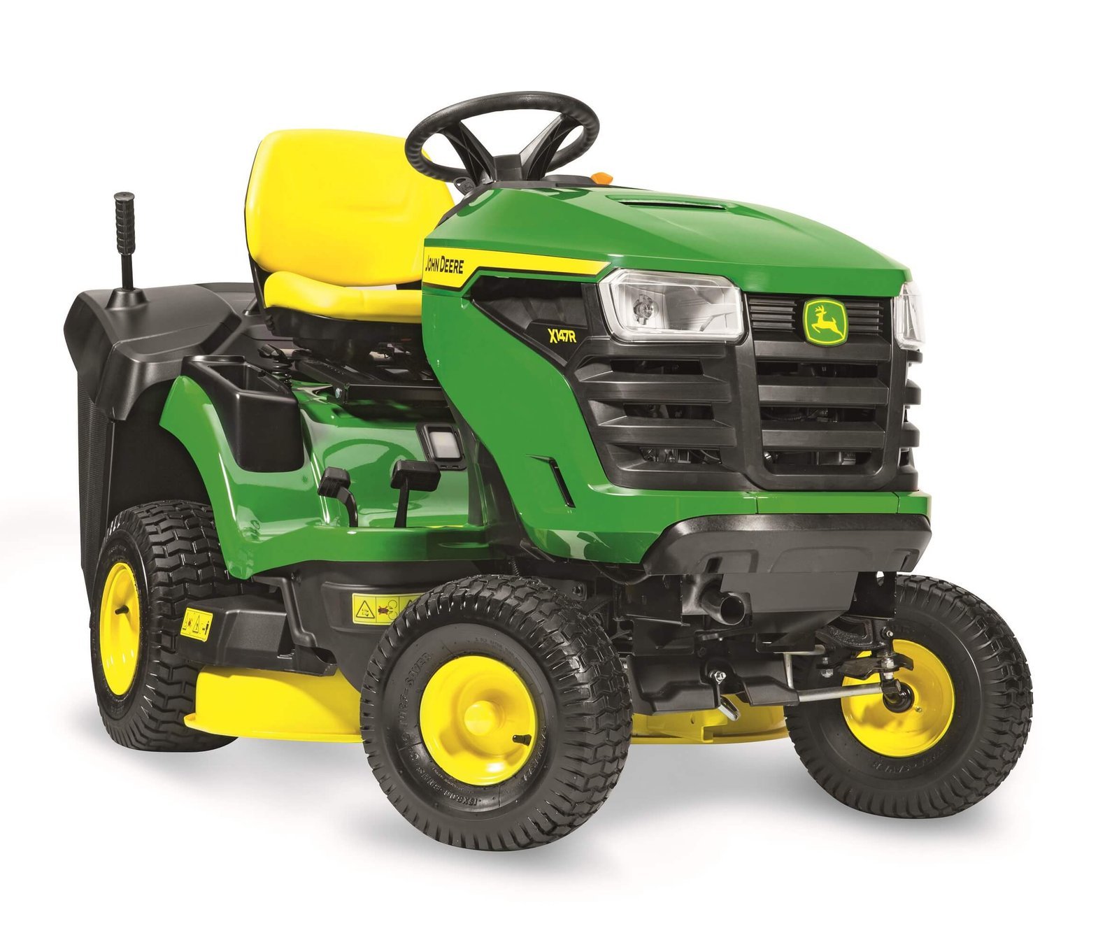 Tracteur tondeuse John Deere X147R avec bac arrière 300 l