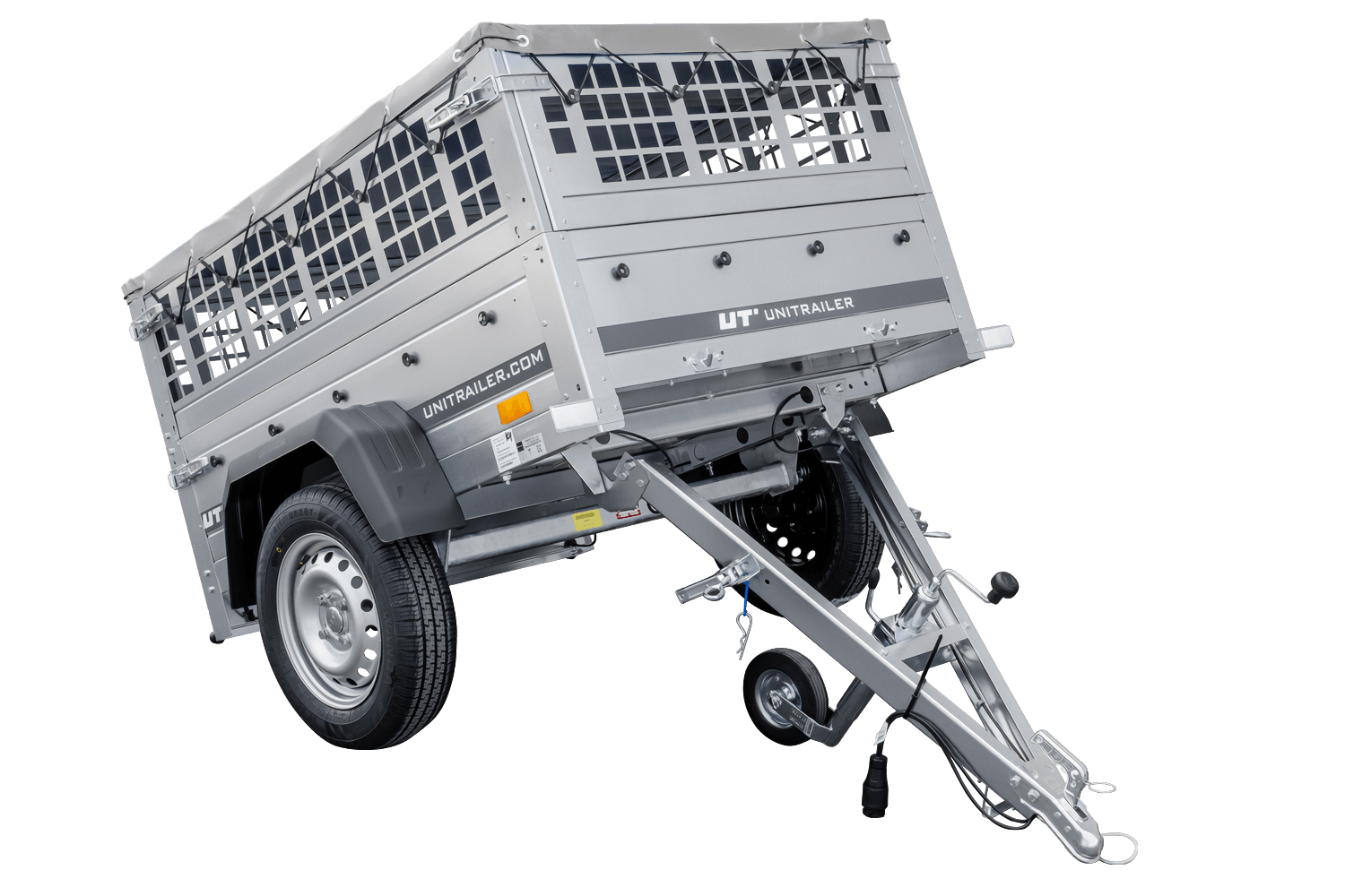 Remorque benne basculante UNITRAILER Garden Trailer 150 KIPP 150×106 cm