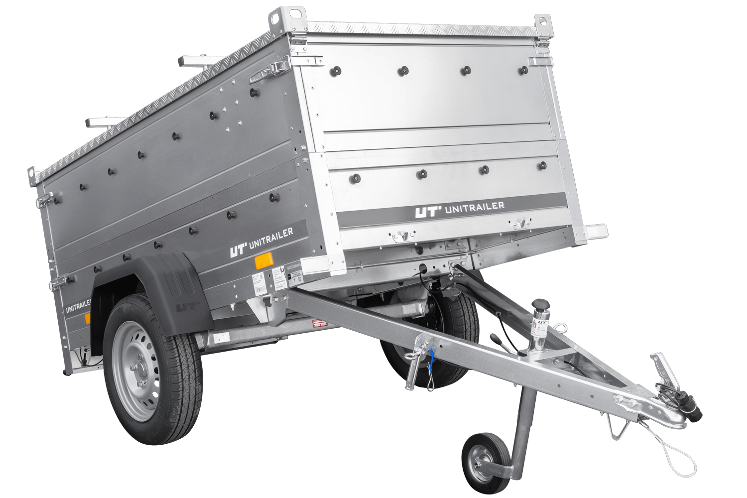Remorque UNITRAILER Garden Trailer 200 Kipp avec capot 200x106 cm PTAC 750 kg – image 1