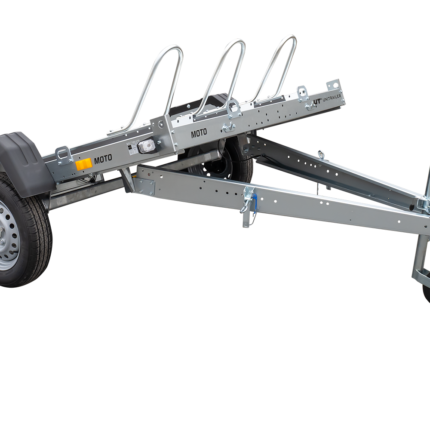 Remorque moto basculante UNITRAILER Moto 3 – PTAC 750 kg – 3 rails – 220 x 155