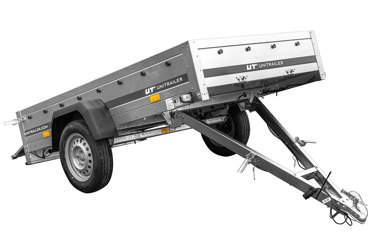 Remorque basculante 1 essieu UNITRAILER Garden Trailer 230 Kipp 230x125 cm 750 kg – image 1