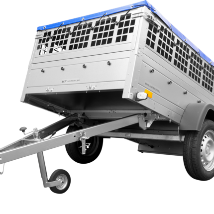 Remorque utilitaire UNITRAILER Garden Trailer 201 KIPP 200x125 bâche plate ridelles grillagées roue jockey – image 1
