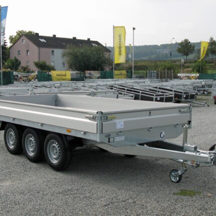 Remorque plateau tridem Hapert Azure H-3 3500 4550 x 2000