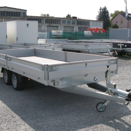 Remorque plateau Hapert Azure H-2 3500 4550 x 2000 à suspension parabolique
