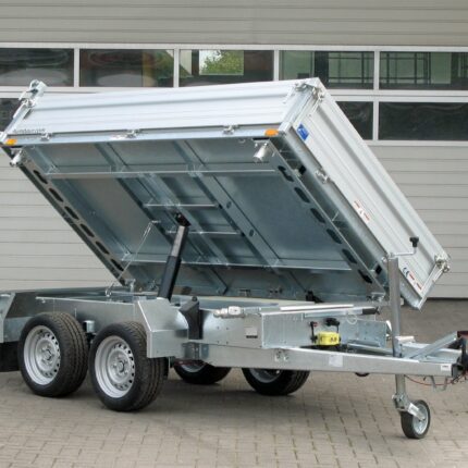 Remorque benne 3 côtés Humbaur HTK 2700.27 ALU avec pompe électrique