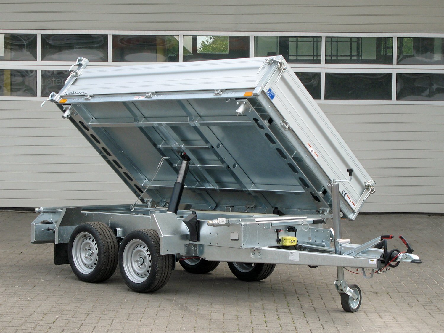 Remorque benne 3 côtés Humbaur HTK 2700.27 ALU avec pompe électrique