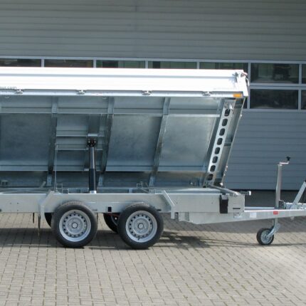 Benne trilatérale Humbaur HTK 3000.31 ALU à pompe électrique