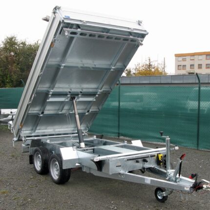 Remorque tribenne Humbaur HTK 3000.37 ALU avec pompe électrique