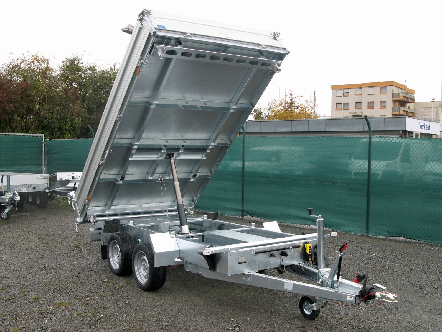 Remorque tribenne Humbaur HTK 3000.37 ALU avec pompe électrique