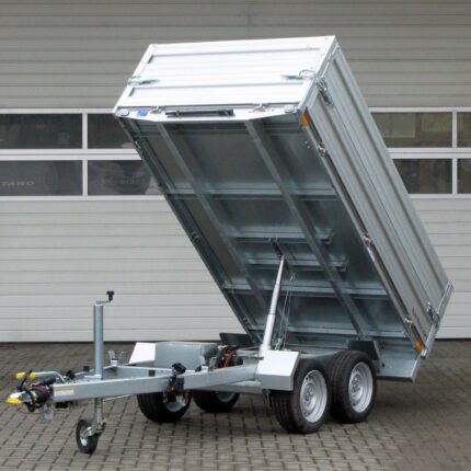 Remorque benne arrière Humbaur HUK 272715 avec pompe électrique et rehausse