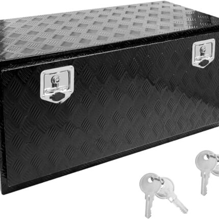 Boîte à outils pour camionnette aluminium noir 91