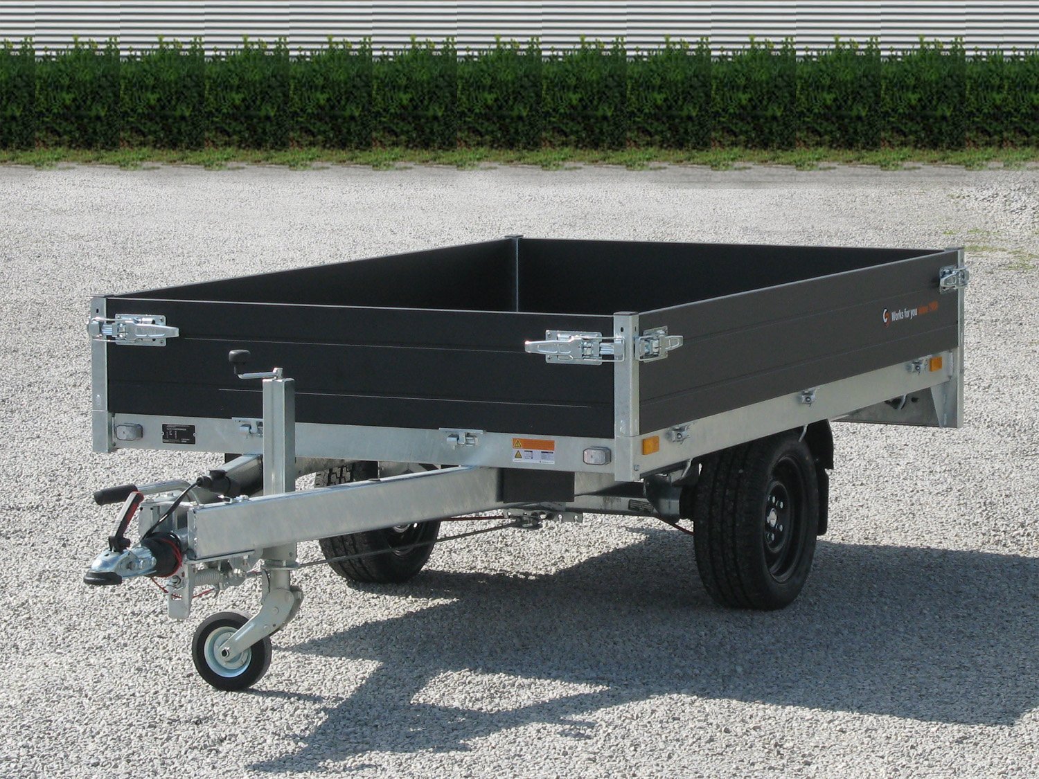 Remorque plateau SARIS PL 256 150 1500 1 Black Edition 1500 kg