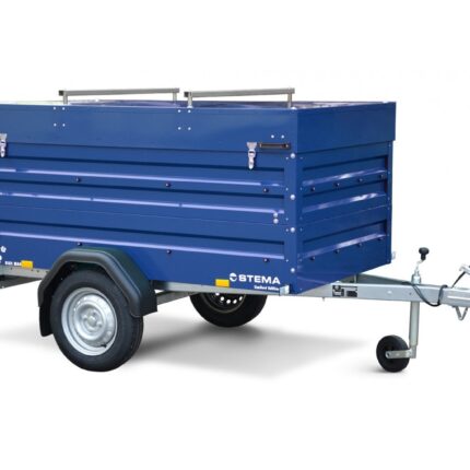 Remorque STEMA BLUE MAN 750 avec rehausse et couvercle verrouillable