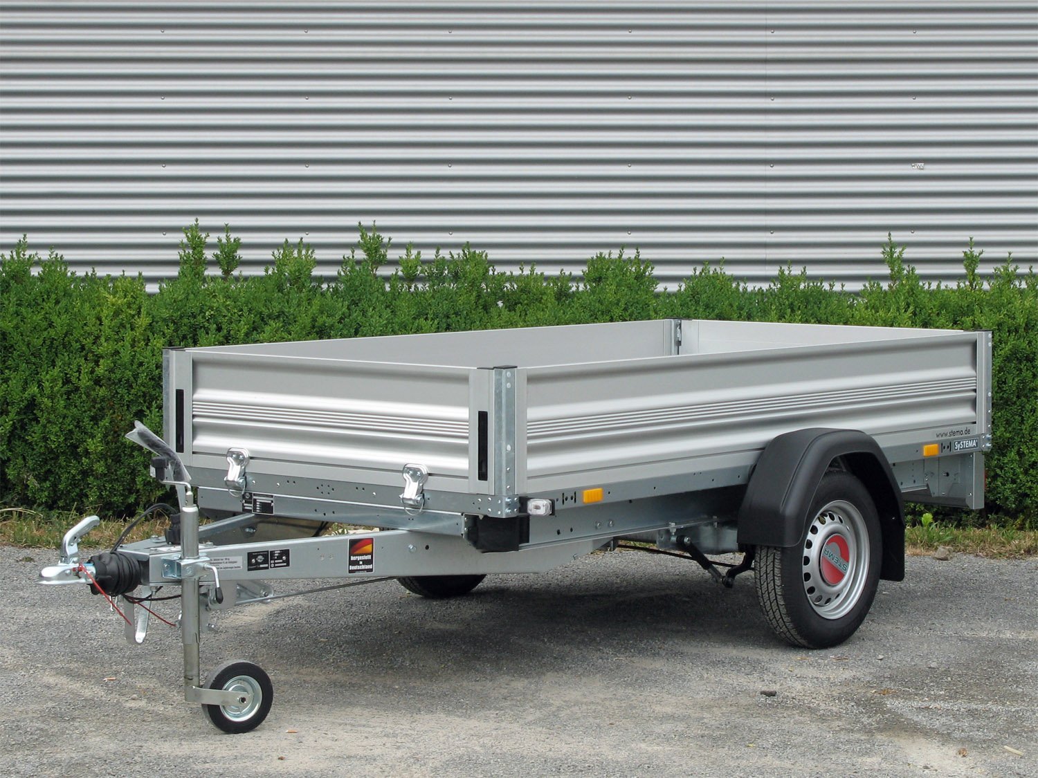 Remorque utilitaire STEMA ST O2 13-25-15.1 à ridelles aluminium 100 km/h