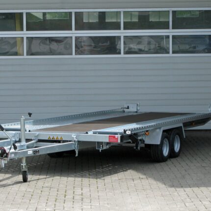 Remorque porte-voiture STEMA ATOUR Grande ATH 30-49-21.2 avec plancher central et support de treuil 100 km/h