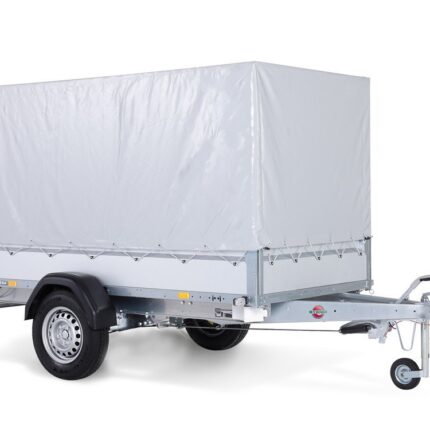Remorque utilitaire STEMA STL 1300 O2 13-25-13.1 COC avec bâche et arceaux