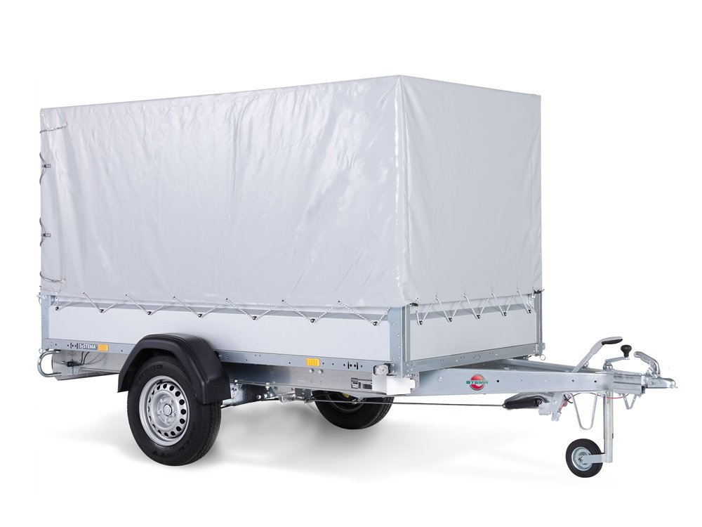Remorque utilitaire STEMA STL 1300 O2 13-25-13.1 COC avec bâche et arceaux
