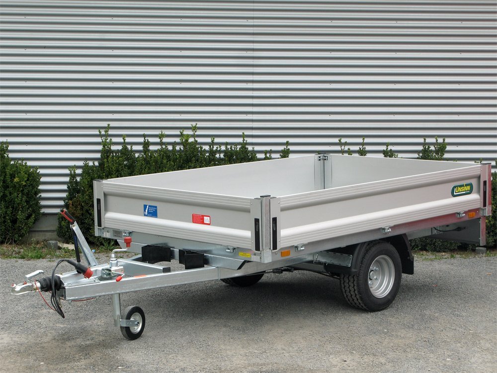 Remorque plateau Unsinn UH 2315-13-10 1350 kg à ridelles aluminium