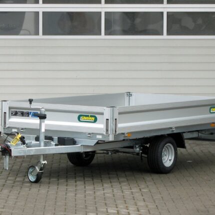 Remorque plateau Unsinn UH 2715-13-10 avec bâche 1600 mm et homologation 100 km/h