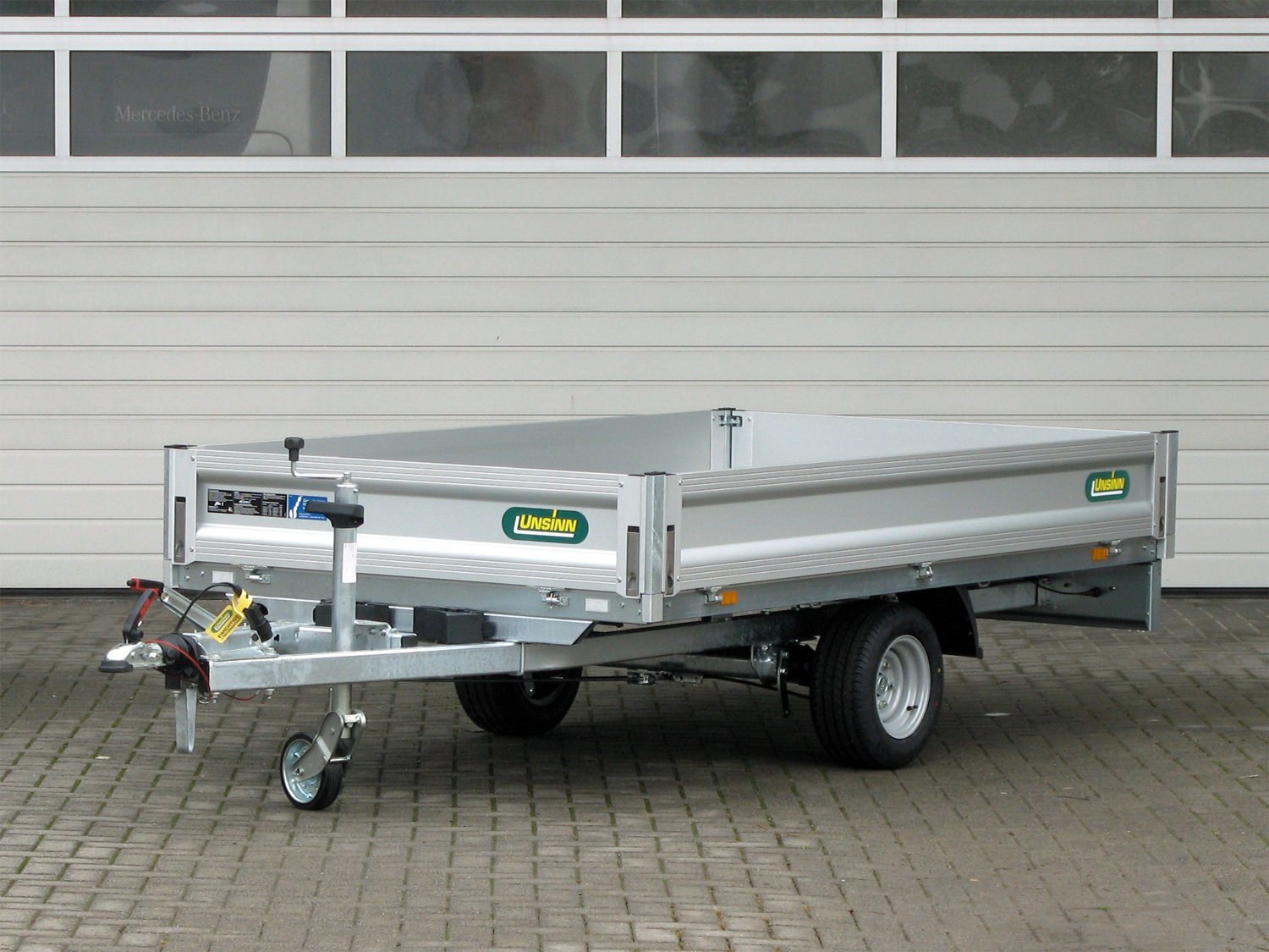 Remorque plateau Unsinn UH 2715-13-10 avec bâche 1600 mm et homologation 100 km/h