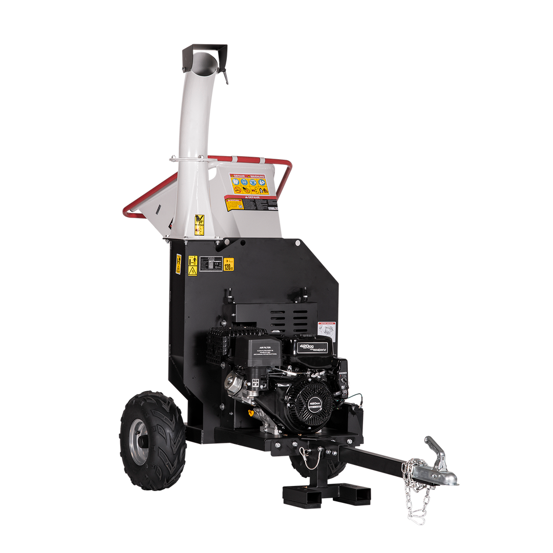Broyeur de végétaux thermique LUMAG RAMBO-HC15L pour branches et feuillage